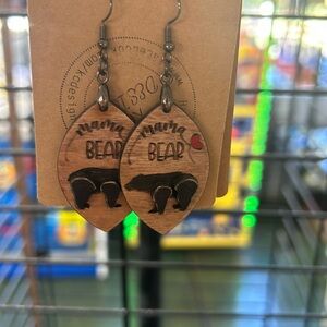 Mama bear earrings